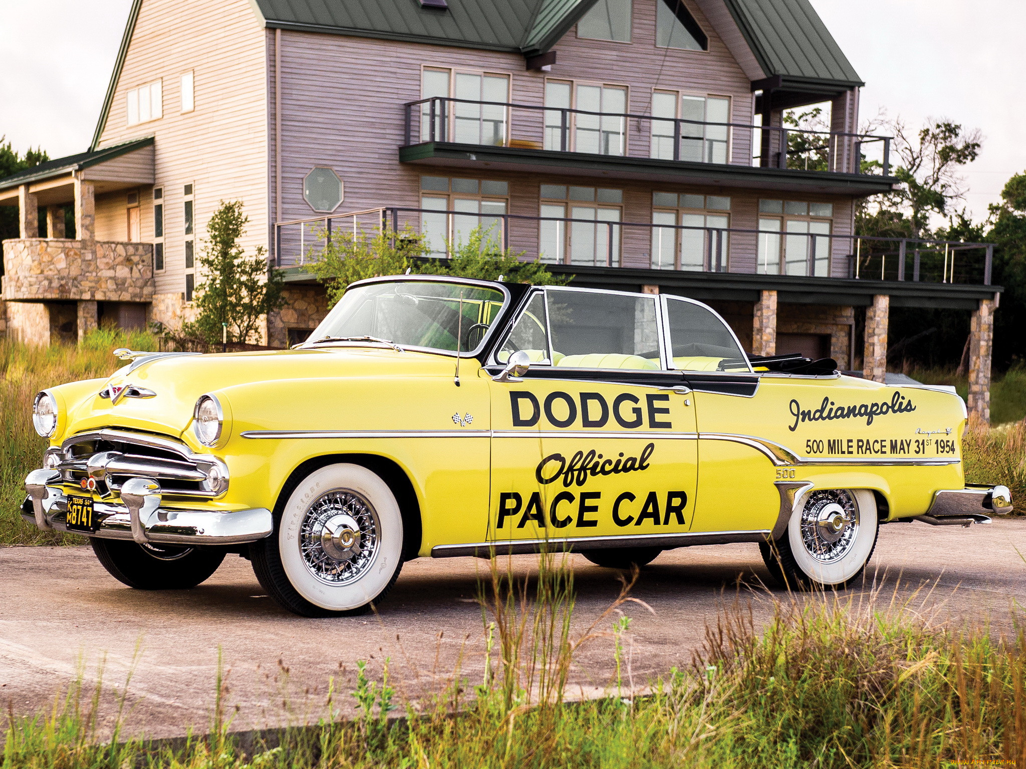 , dodge, 500, indy, convertible, royal, 1954, pace, car, 53-3
